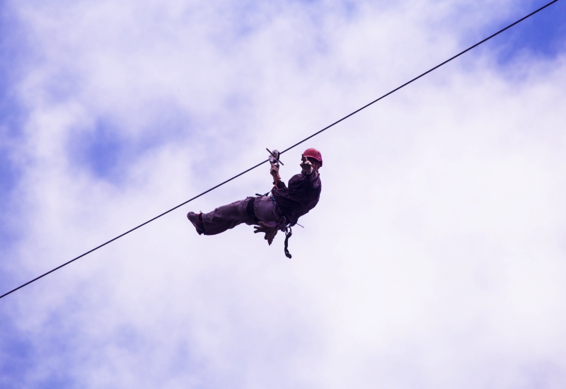 Triple Parallel Zipline In Yelagiri