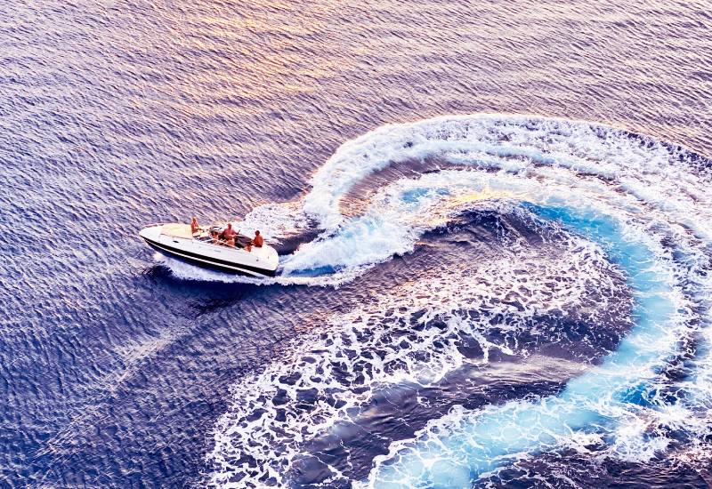 Speed Boat in Light House Beach Moti Daman