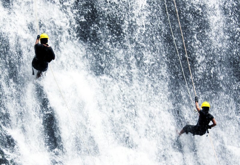 Wall Rappelling Near Jim Corbett